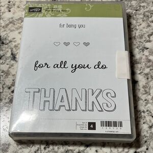 Stampin' Up! For Being You Stamp Set - Black and Green